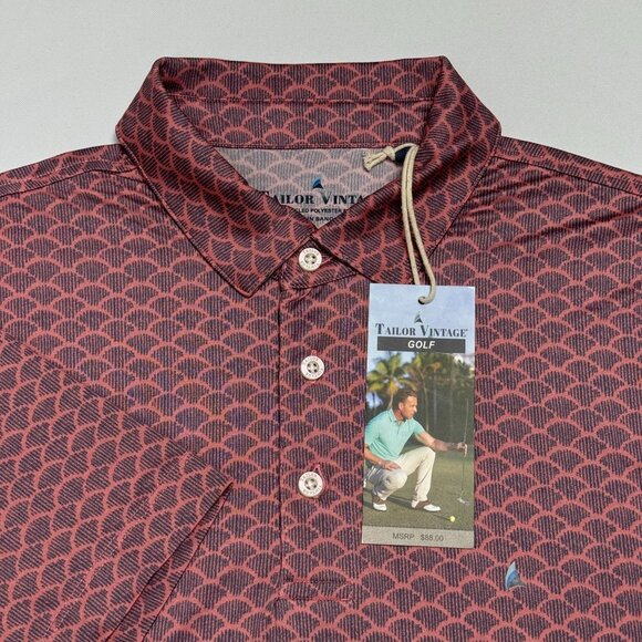 Tailor Vintage Shirts Tailor Vintage Golf Polo Shirt Dusty Rose — free download